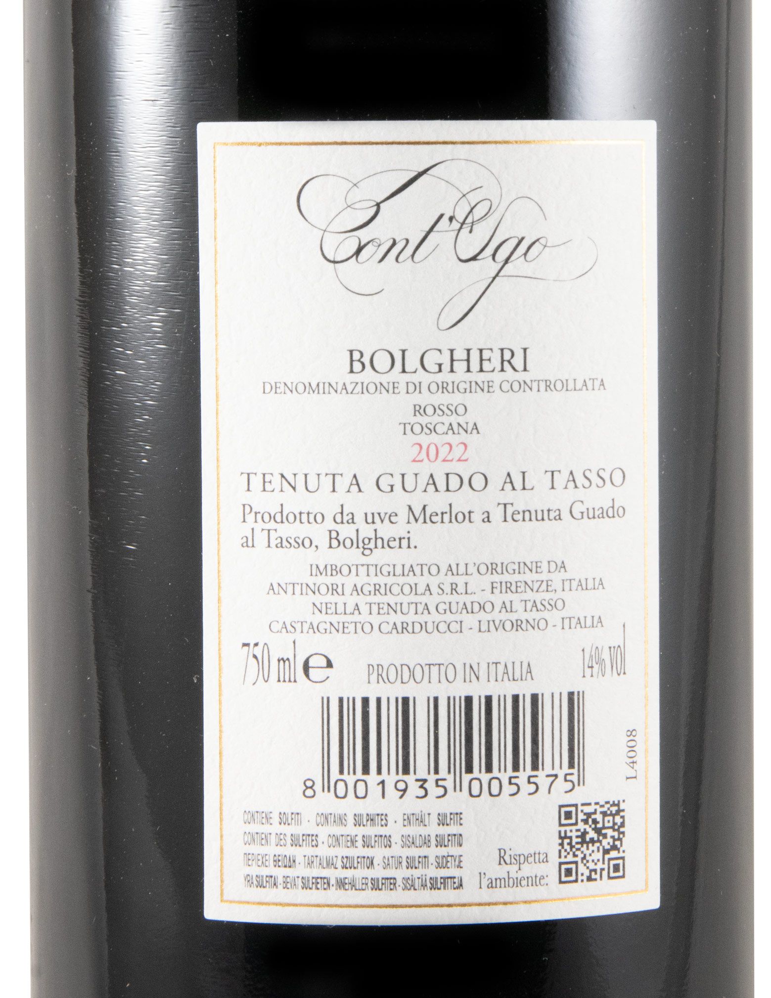 2022 Tenuta Guado al Tasso Cont'Ugo Bolgheri tinto