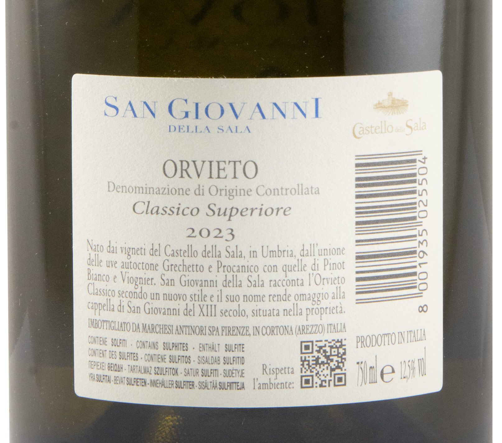 2023 Castello della Sala San Giovanni della Sala Orvieto Classico Superiore branco