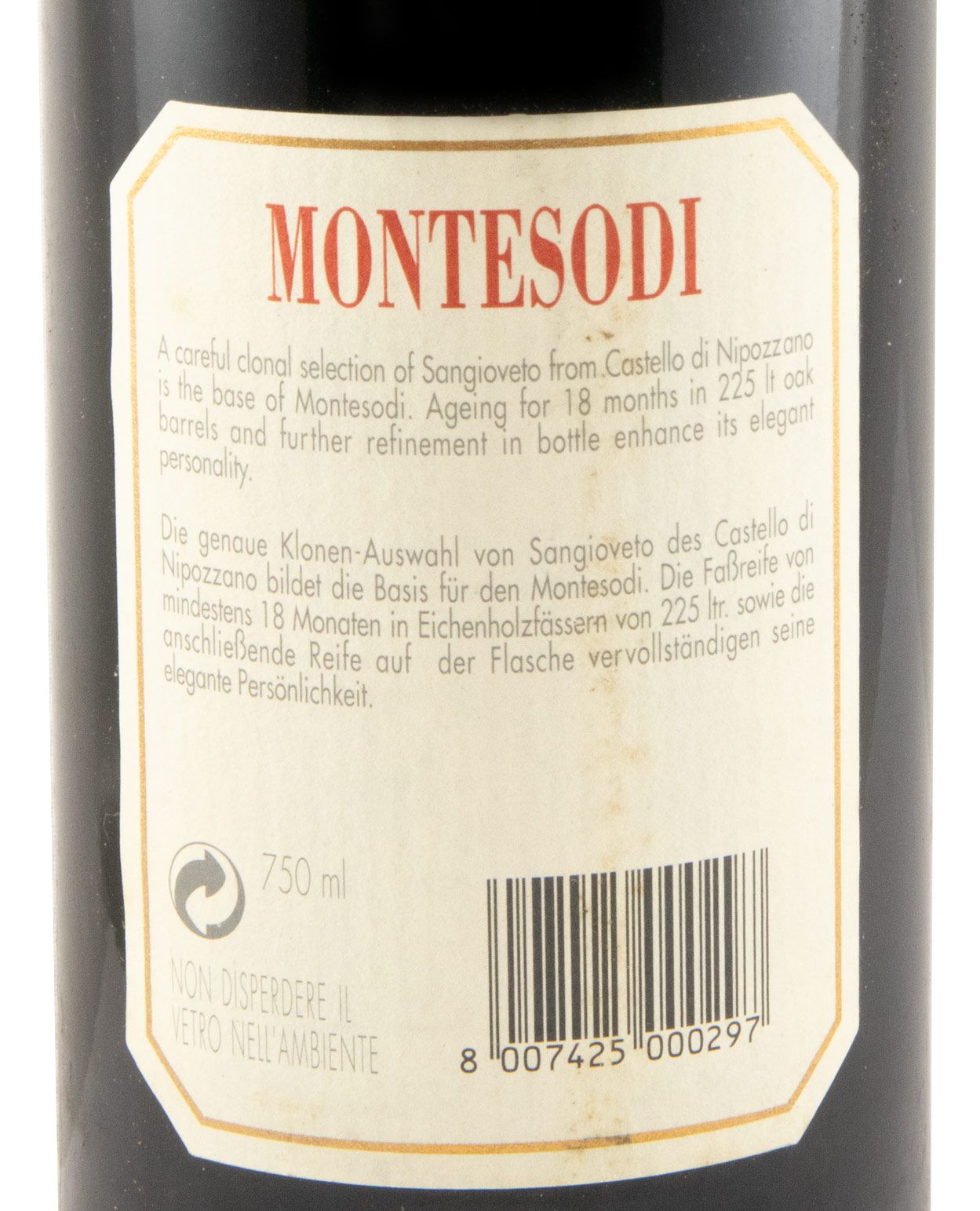1995 Frescobaldi Montesodi Chianti Rúfina tinto
