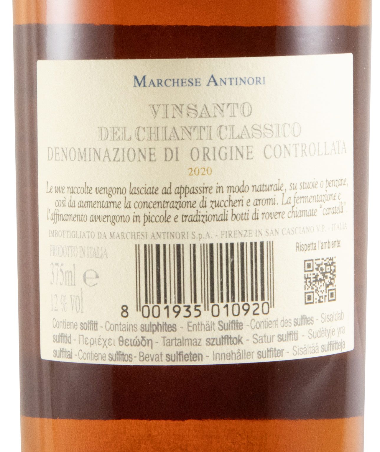 2020 Marchese Antinori Vinsanto del Chianti Classico white 37.5cl