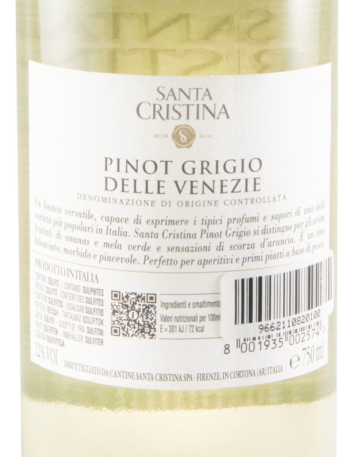 2024 Santa Cristina Pinot Grigio branco