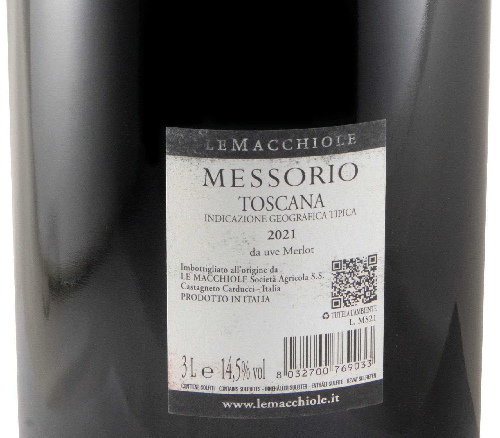 2021 Le Macchiole Messorio tinto 3L