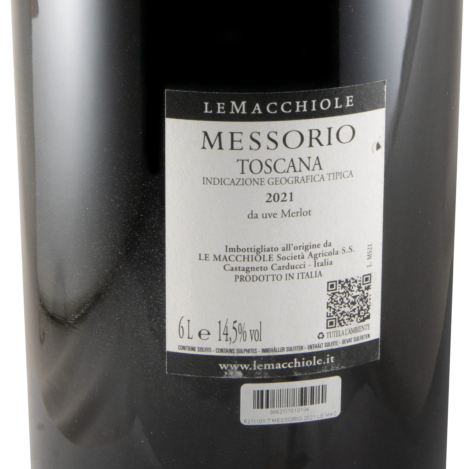 2021 Le Macchiole Messorio tinto 6L