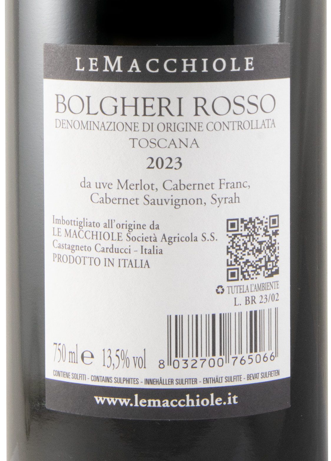 2023 Le Macchiole Bolgheri tinto