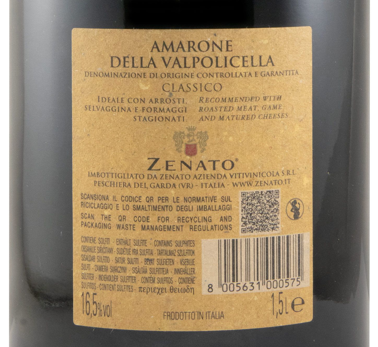 2019 Zenato Amarone della Valpolicella Classico tinto 1,5L