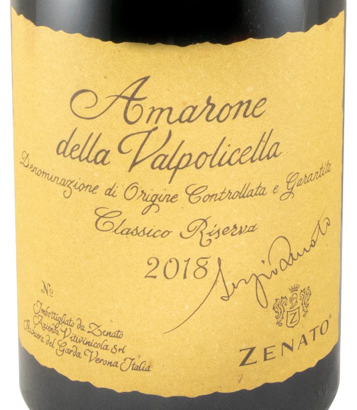 2018 Zenato Amarone della Valpolicella Classico Riserva red