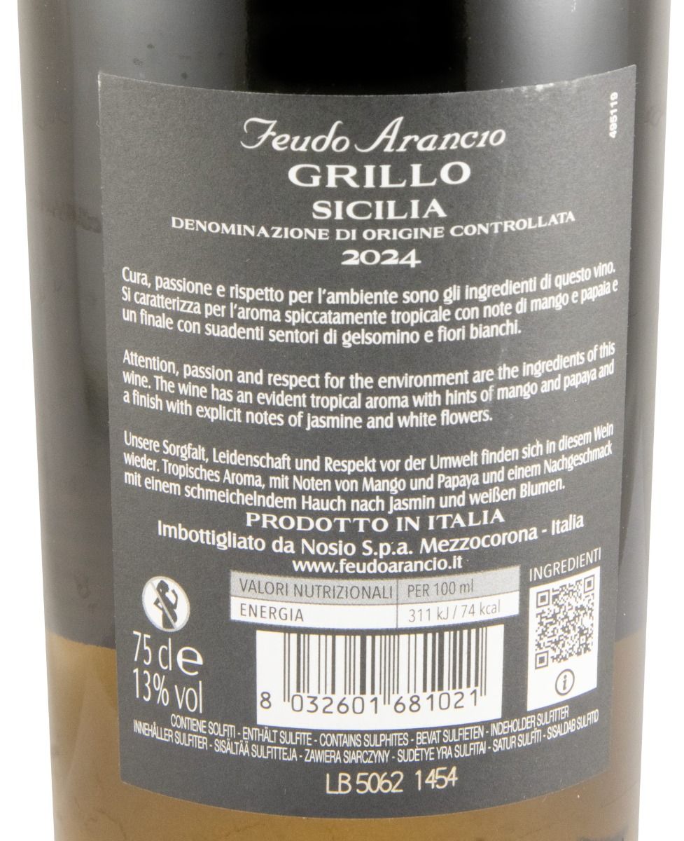 2024 Feudo Arancio Grillo white