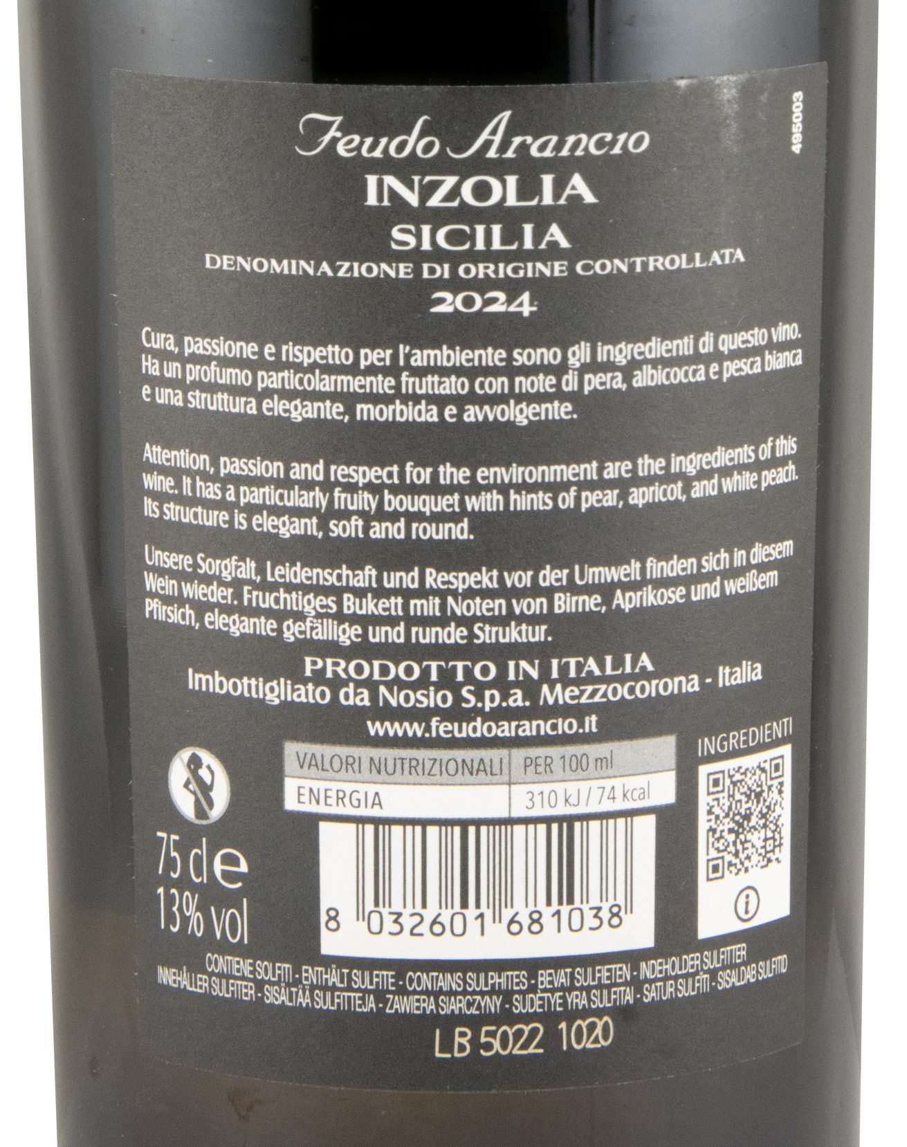 2024 Feudo Arancio Inzolia white