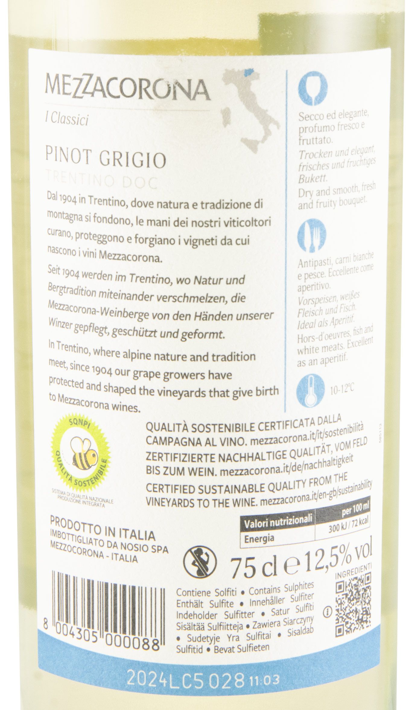 2024 Mezzacorona Pinot Grigio white