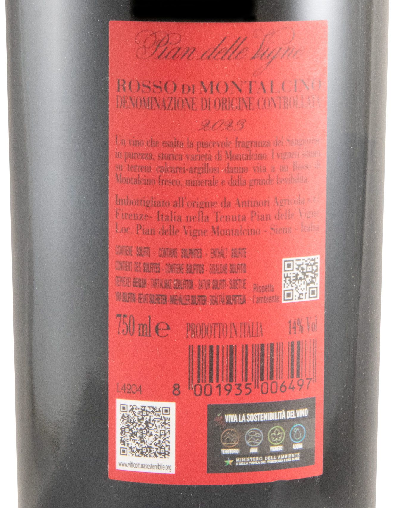 2023 Pian delle Vigne Rosso di Montalcino tinto