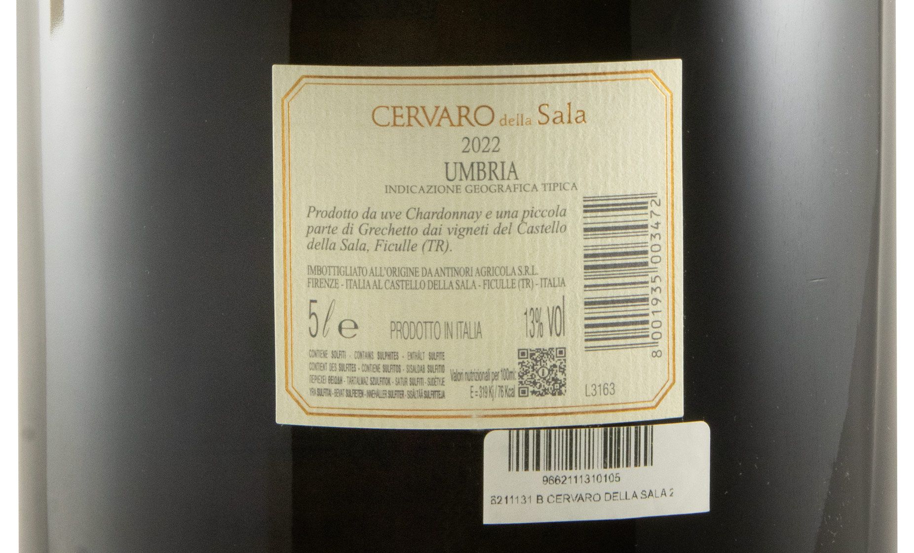 2022 Castello della Sala Cervaro della Sala white 5L