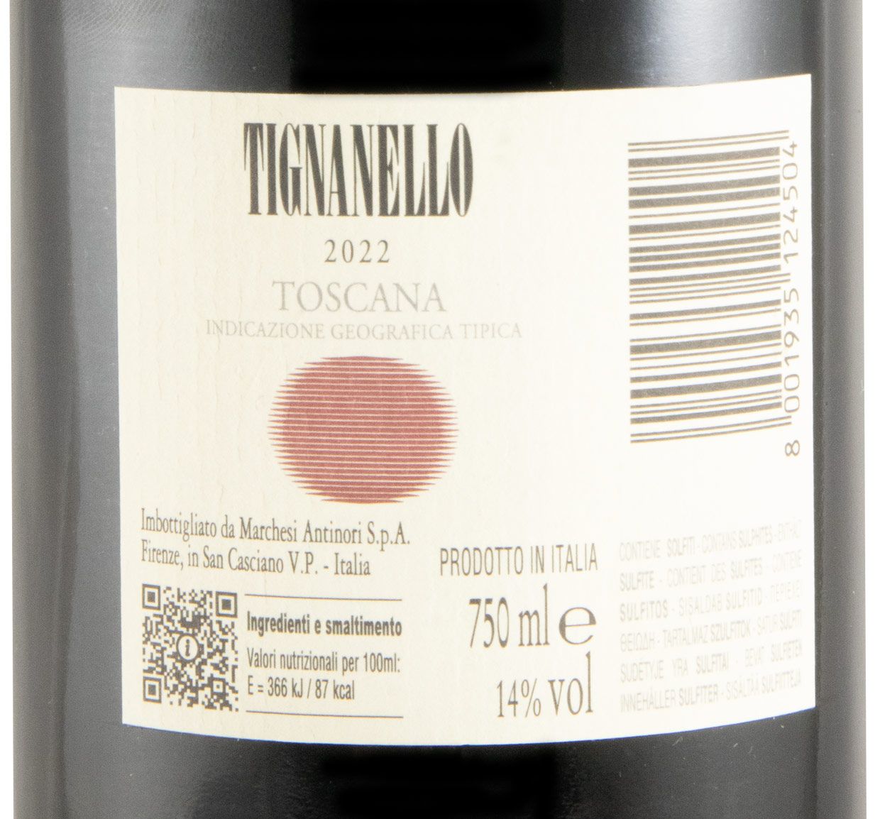 2022 Tignanello tinto