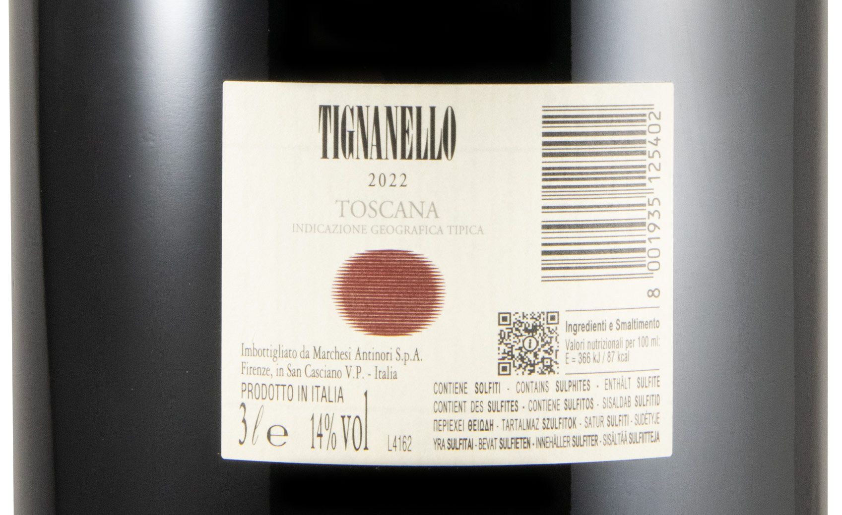 2022 Tignanello red 3L