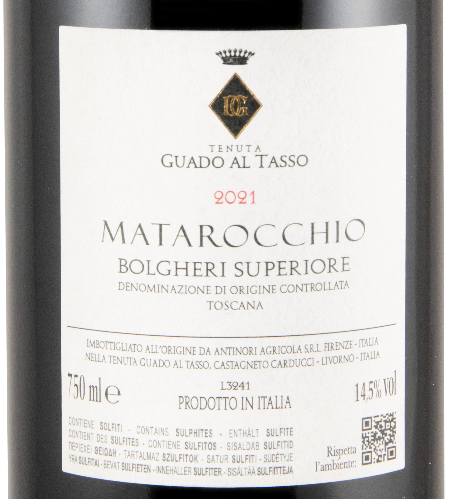 2021 Tenuta Guado al Tasso Matarocchio Bolgheri Superiore red