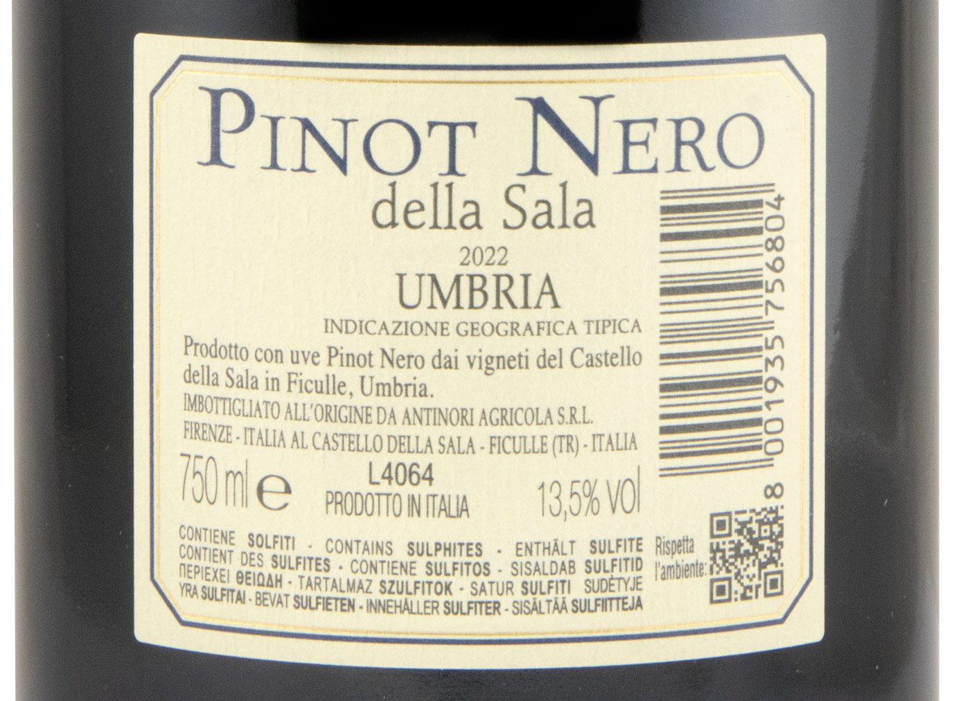 2022 Castello della Sala Pinot Nero della Sala tinto