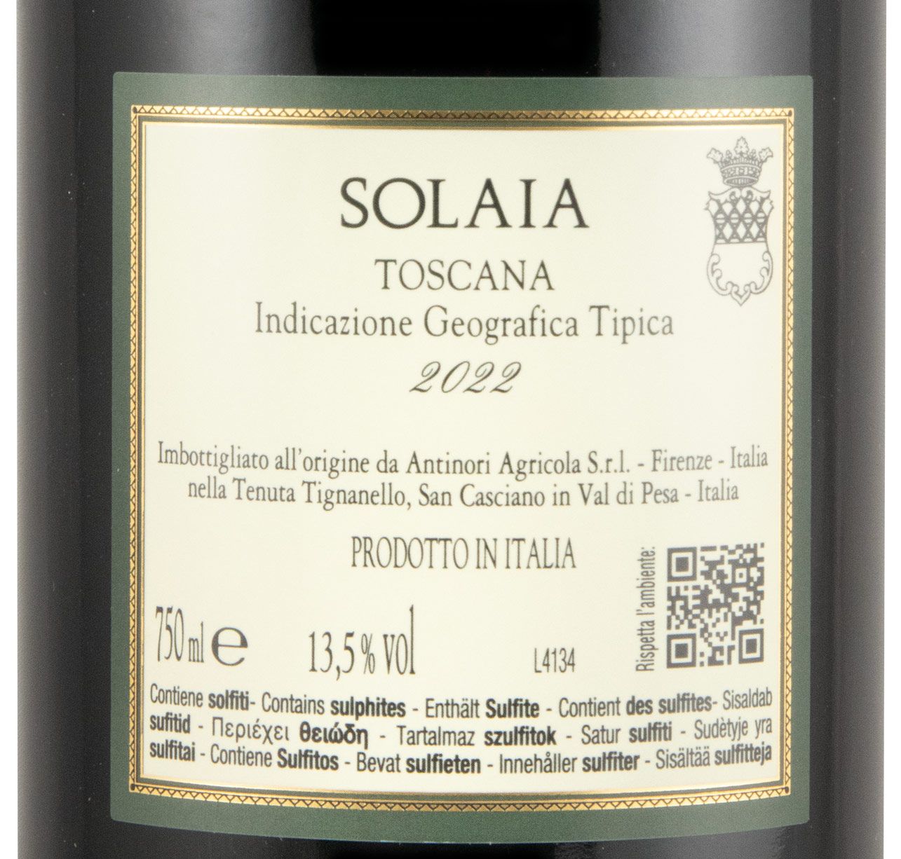 2022 Solaia tinto