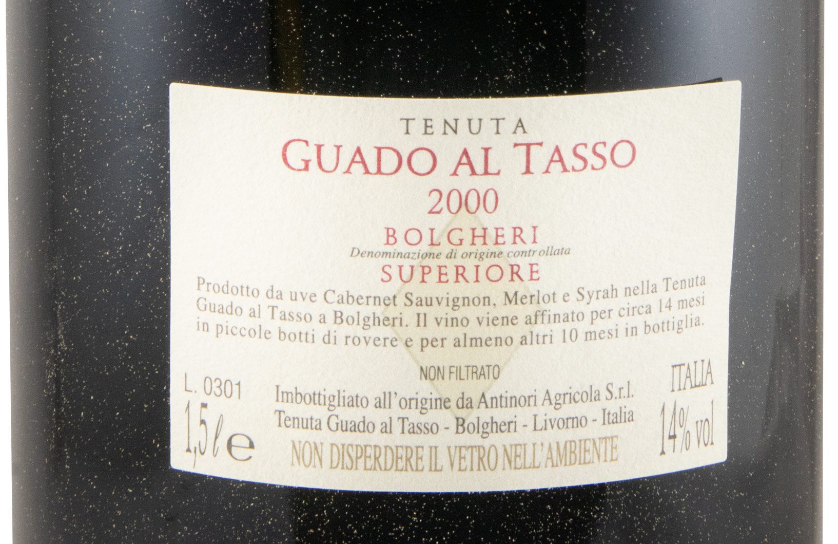 2000 Tenuta Guado al Tasso Bolgheri Superiore tinto 1,5L