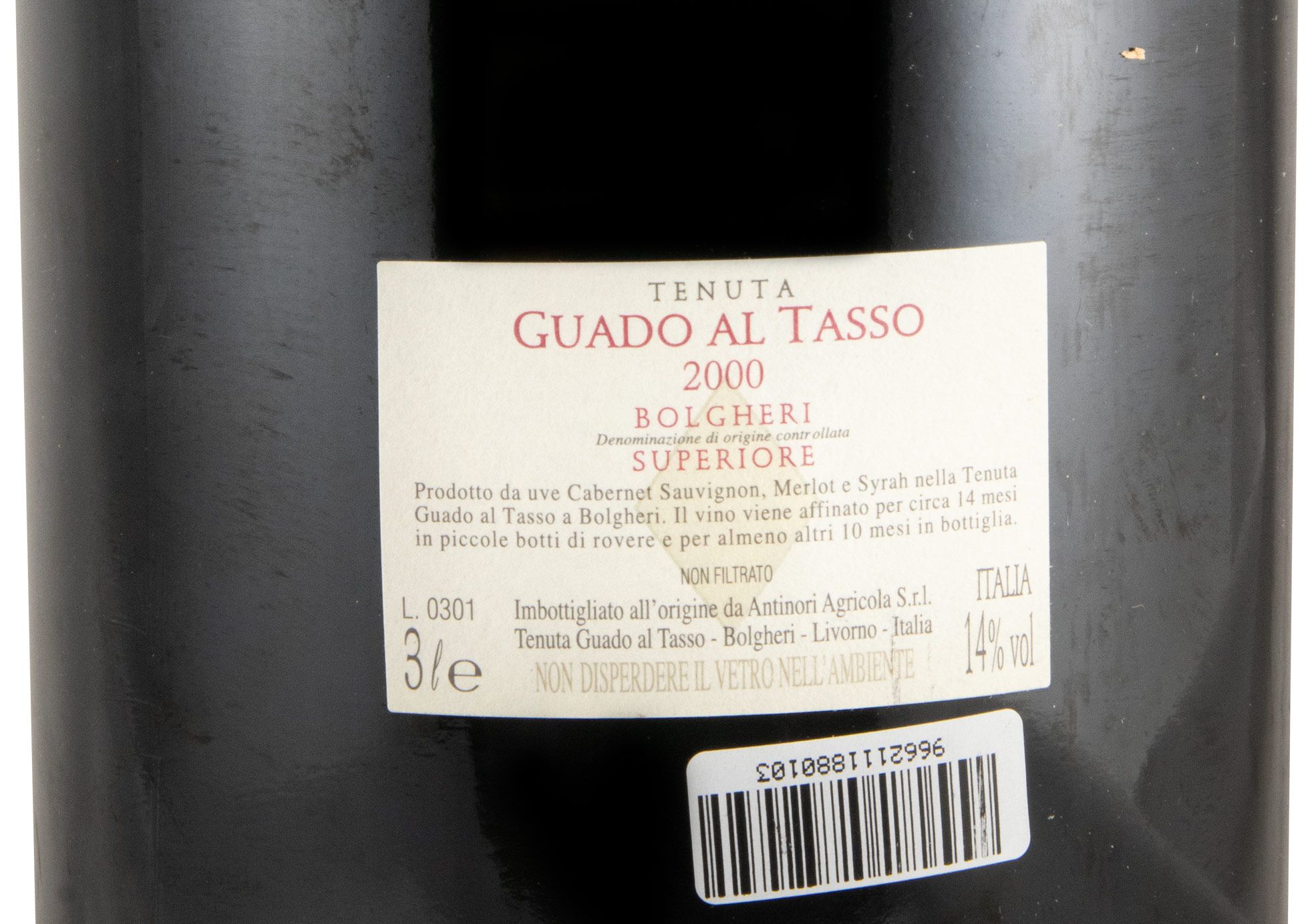 2000 Tenuta Guado al Tasso Bolgheri Superiore tinto 3L