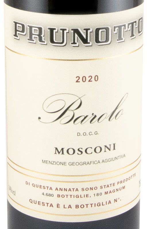 2020 Prunotto Mosconi Barolo tinto