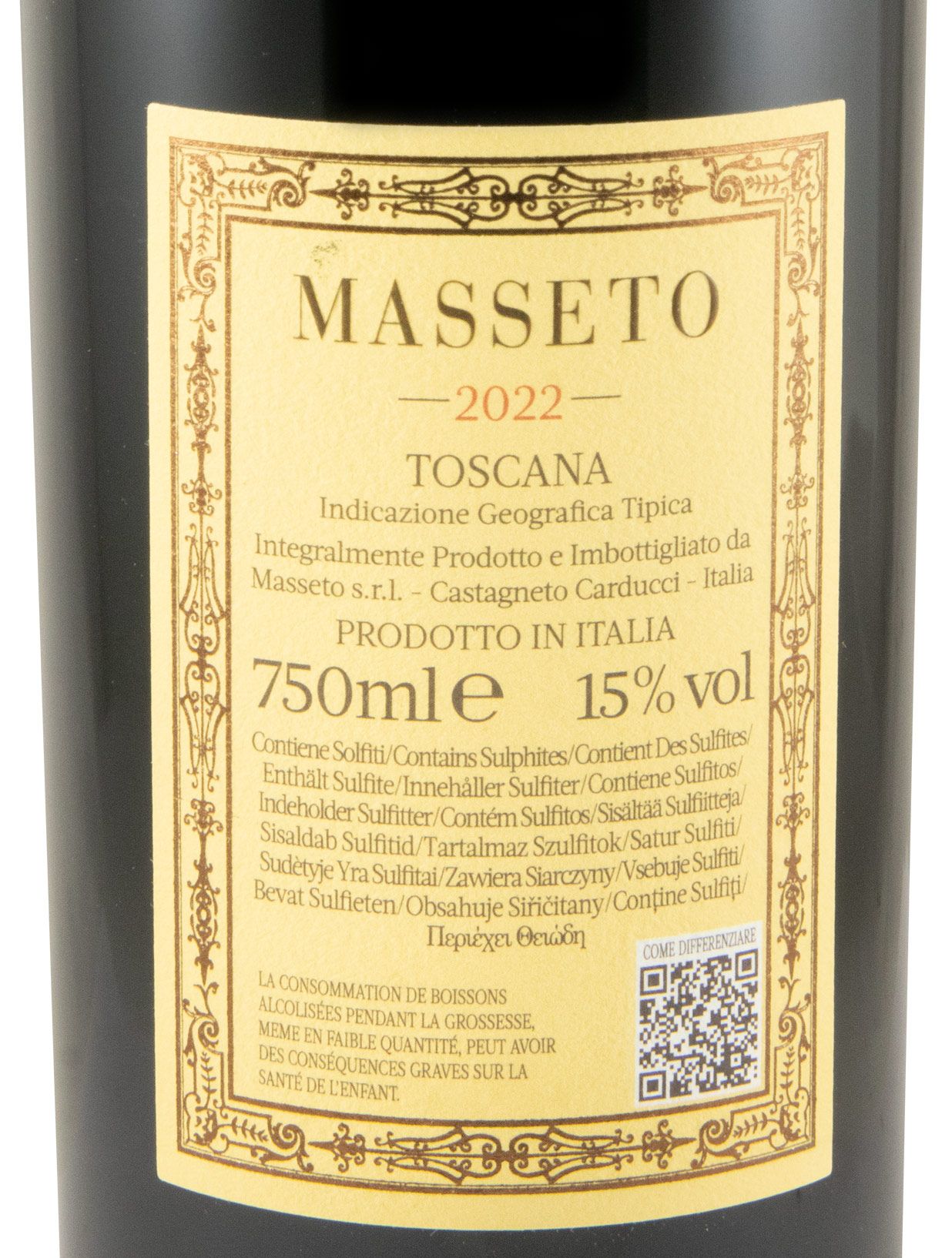 2022 Masseto tinto