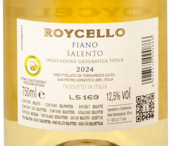 2024 Tormaresca Roycello Fiano Salento branco