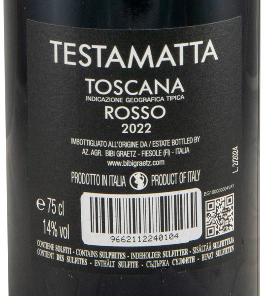 2022 Bibi Graetz Testamatta tinto