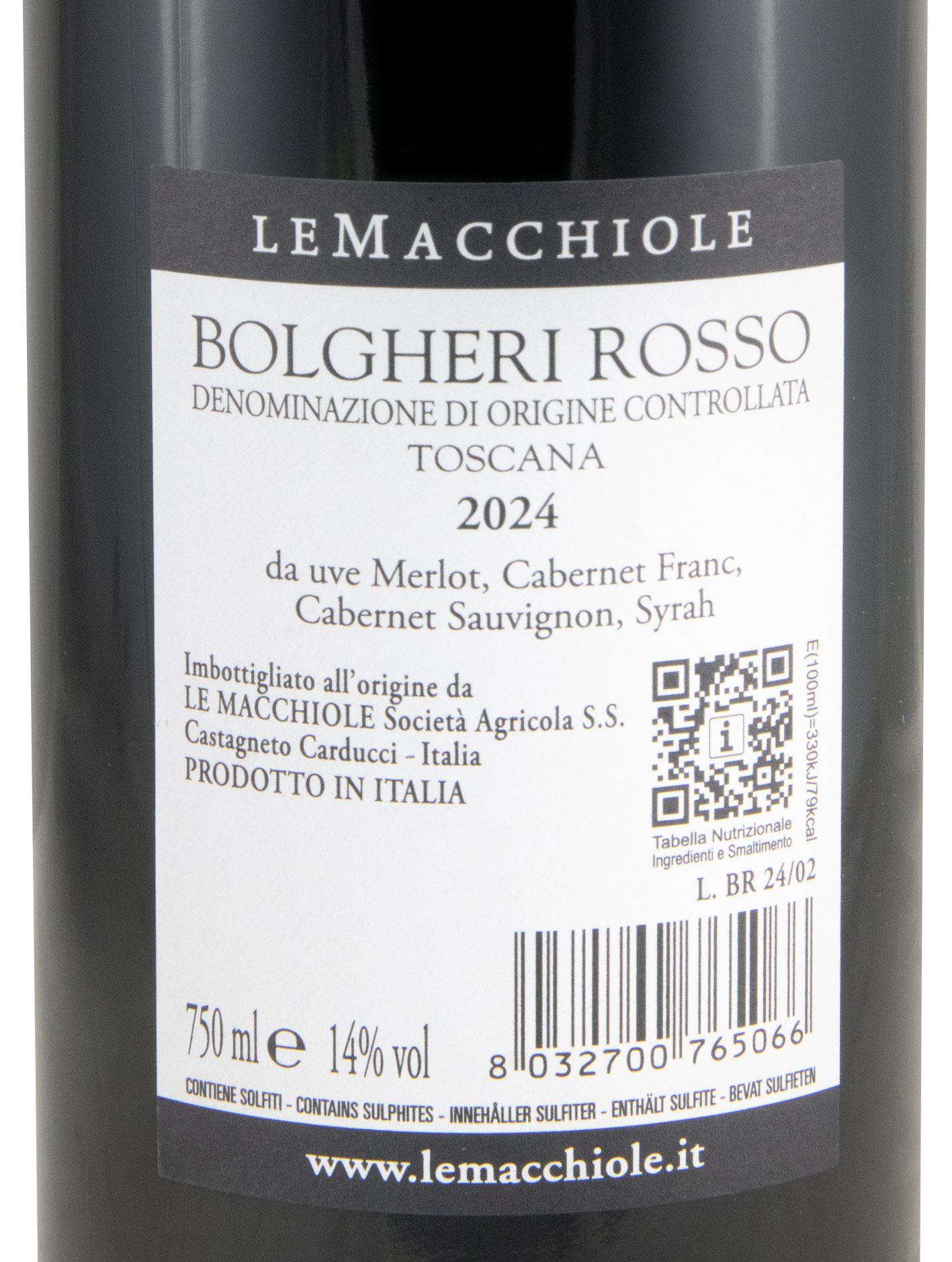 2024 Le Macchiole Bolgheri tinto