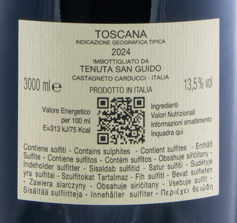 2024 Tenuta San Guido Guidalberto Toscana tinto 3L