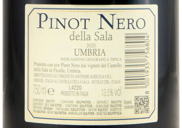 2023 Castello della Sala Pinot Nero della Sala red