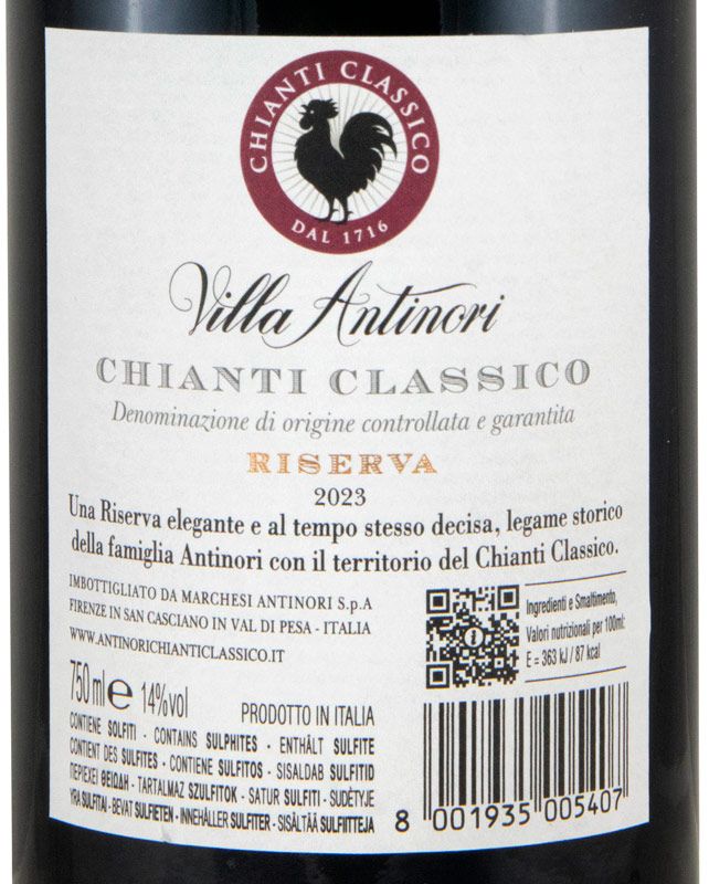 2023 Villa Antinori Chianti Classico Riserva tinto