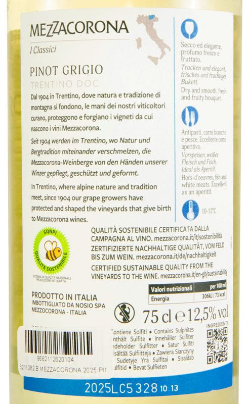 2025 Mezzacorona Pinot Grigio branco