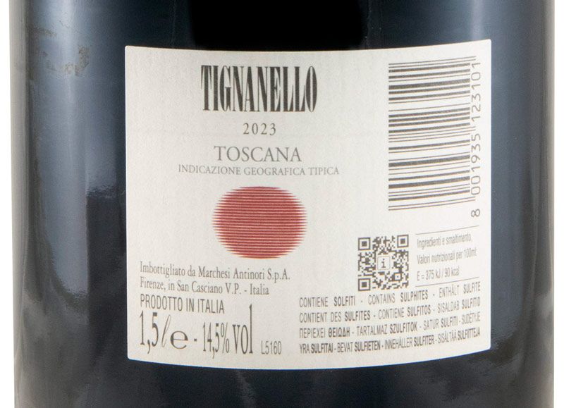 2023 Tignanello red 1.5L