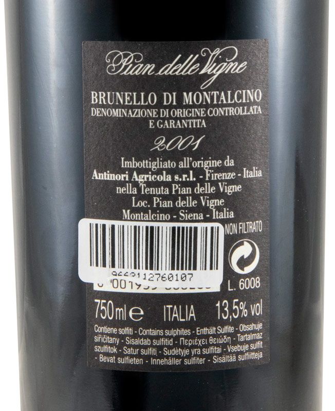 2001 Pian delle Vigne Brunello di Montalcino tinto
