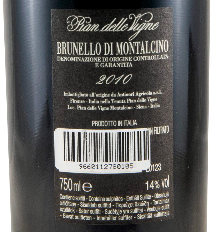 2010 Pian delle Vigne Brunello di Montalcino tinto