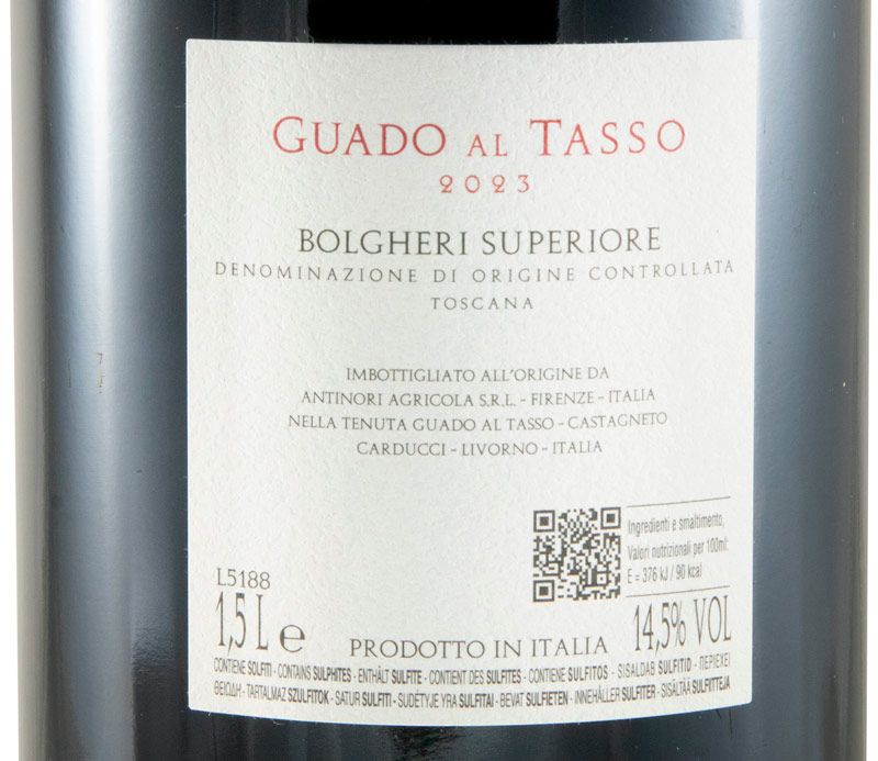 2023 Tenuta Guado al Tasso Bolgheri Superiore red 1.5L
