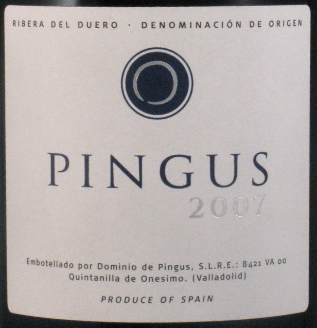 2007 Dominio de Pingus Ribera del Duero red