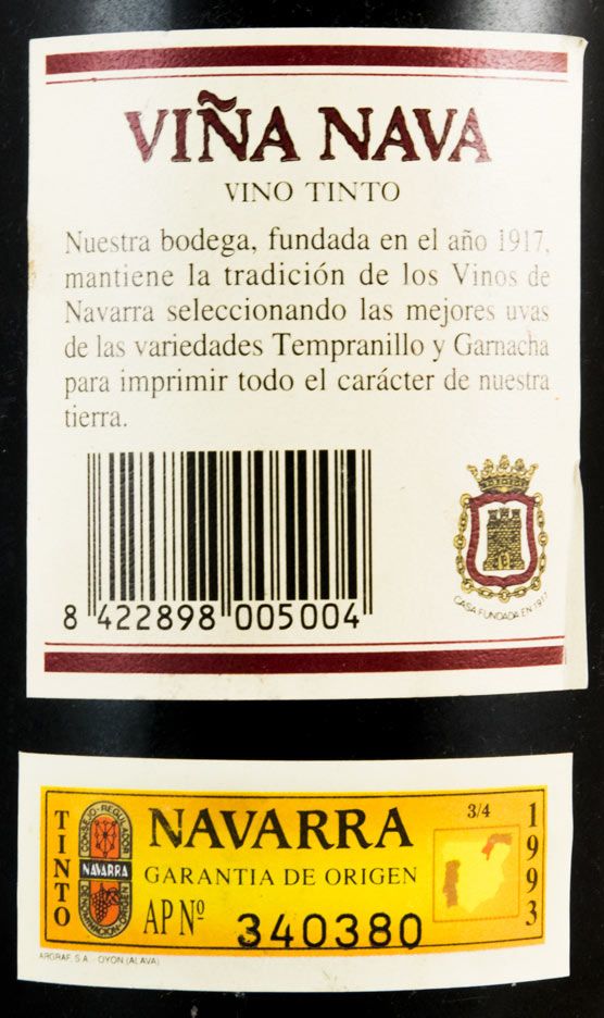 Viña Nava Tempranillo Navarra tinto