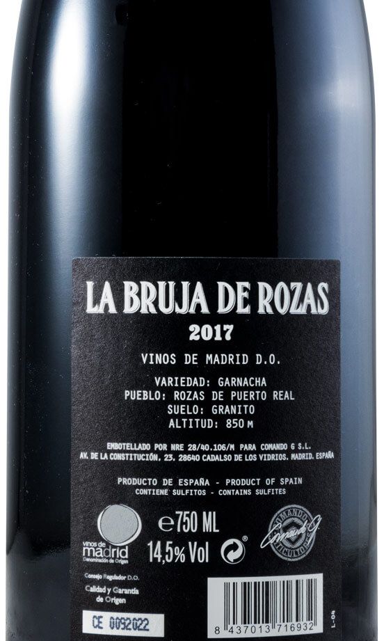 2017 Comando G La Bruja de Rozas Vinos de Madrid red