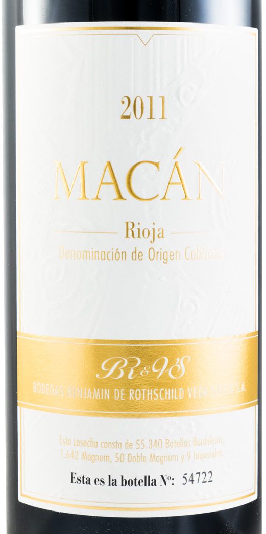 2011 Benjamin de Rothschild & Vega-Sicilia Macán Rioja tinto