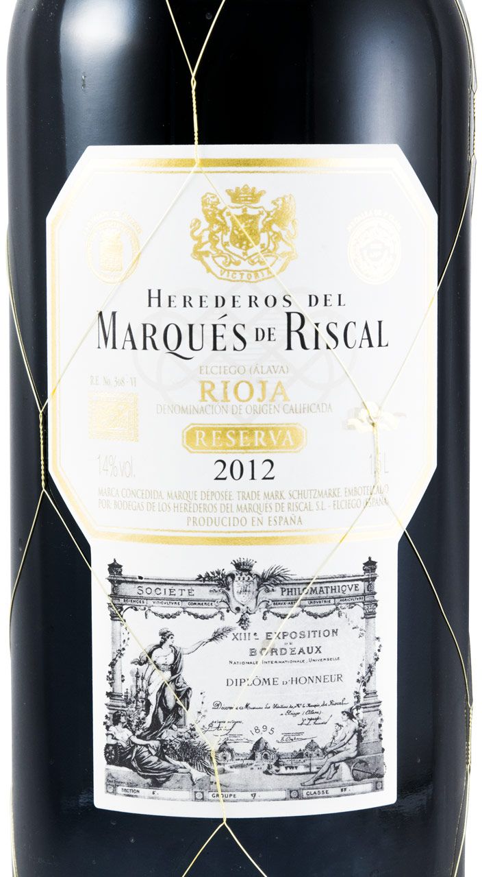 2012 Marqués de Riscal Reserva Rioja red 1.5L