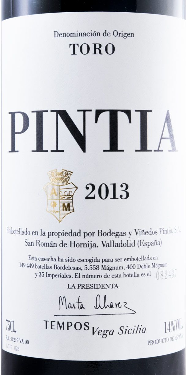 2013 Pintia Toro tinto