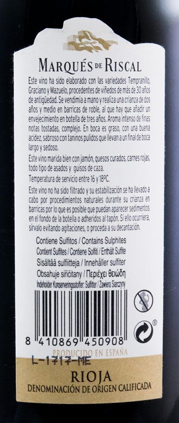 2007 Marqués de Riscal Gran Reserva Rioja red