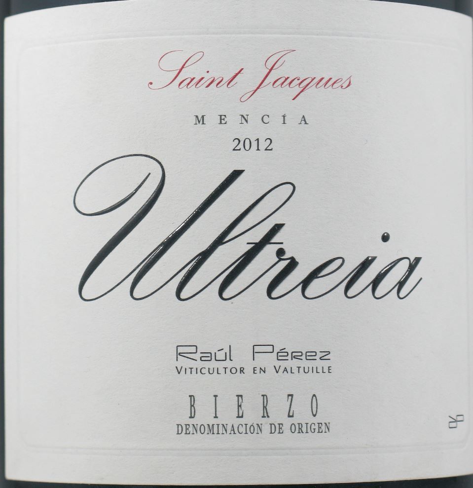 2012 Raúl Pérez Ultreia Saint Jacques Bierzo red