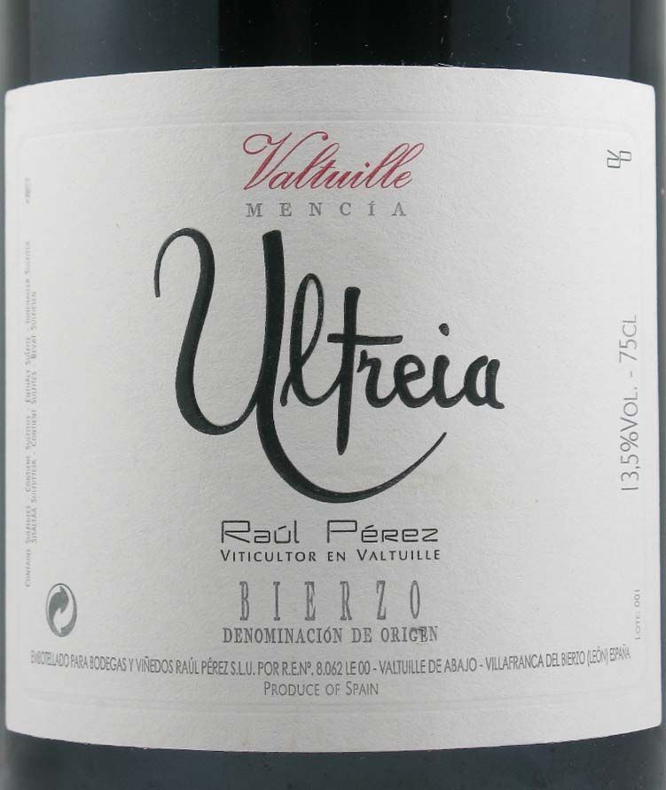 2012 Raul Perez Ultreia Valtuille Bierzo red