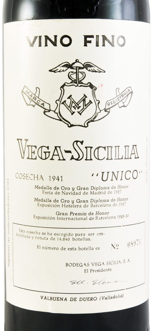 1941 Vega-Sicilia Unico Ribera del Duero tinto