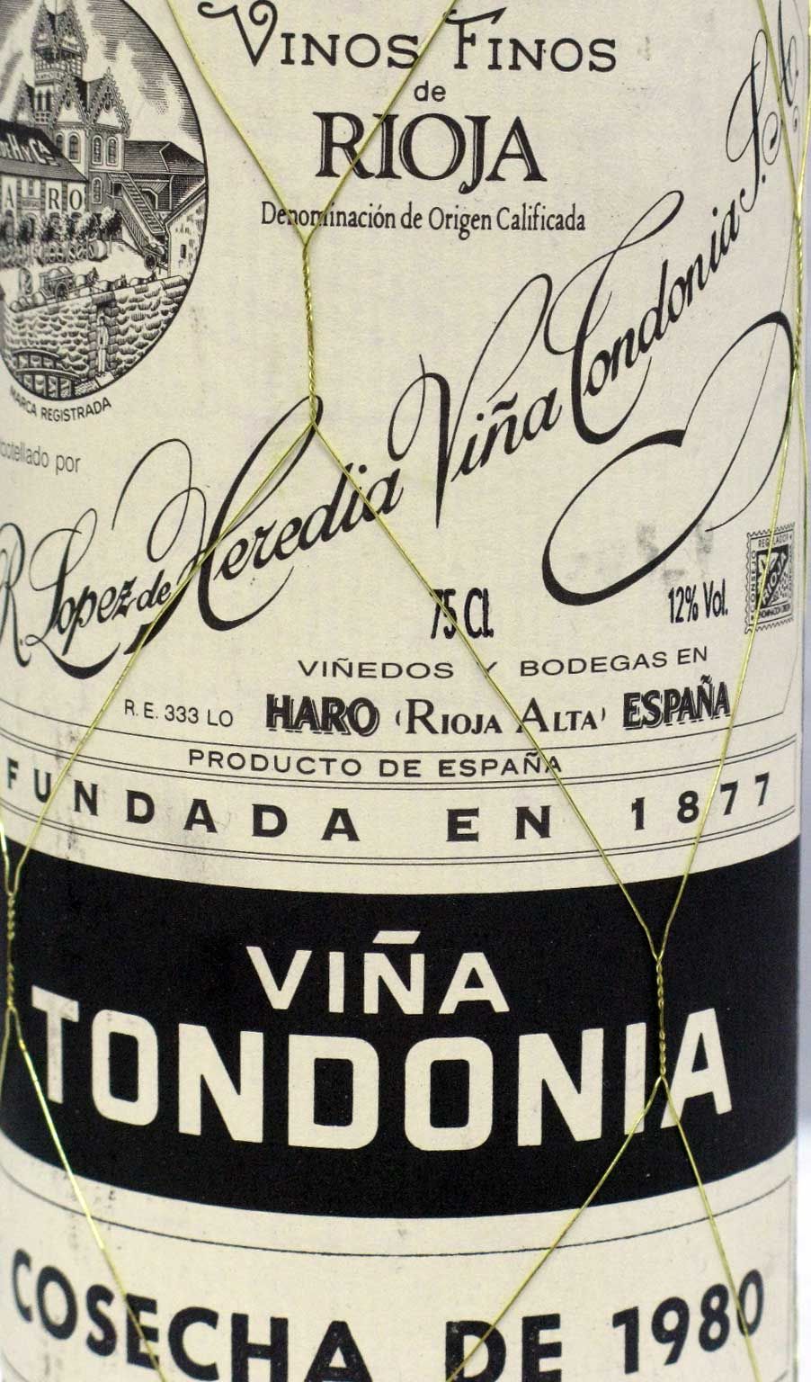 1980 López de Heredia Viña Tondonia Gran Reserva tinto