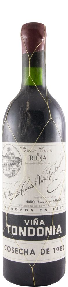 1981 López de Heredia Viña Tondonia Gran Reserva tinto