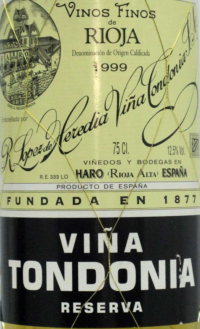 1999 López de Heredia Viña Tondonia Reserva branco