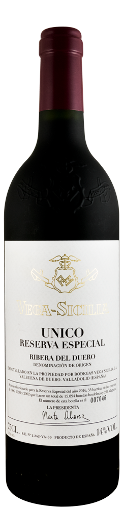 2016 Vega-Sicilia Unico Reserva Especial Ribera del Duero tinto