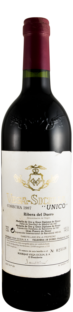 1987 Vega-Sicilia Unico Ribera del Duero tinto